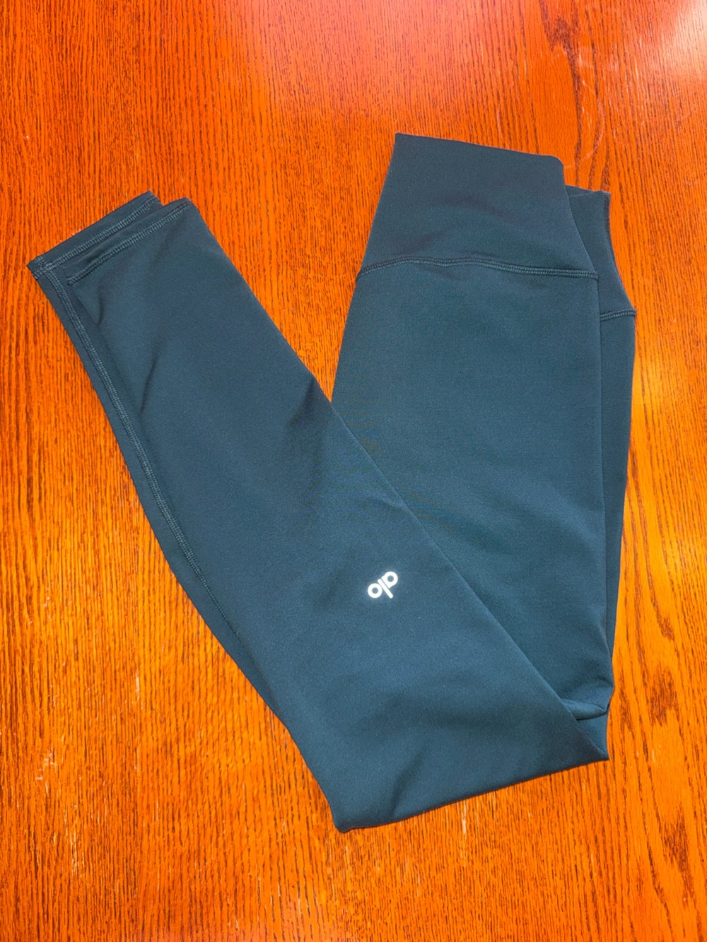 Alo Yoga Midnight Green Airbrush Winter Warm Leggings